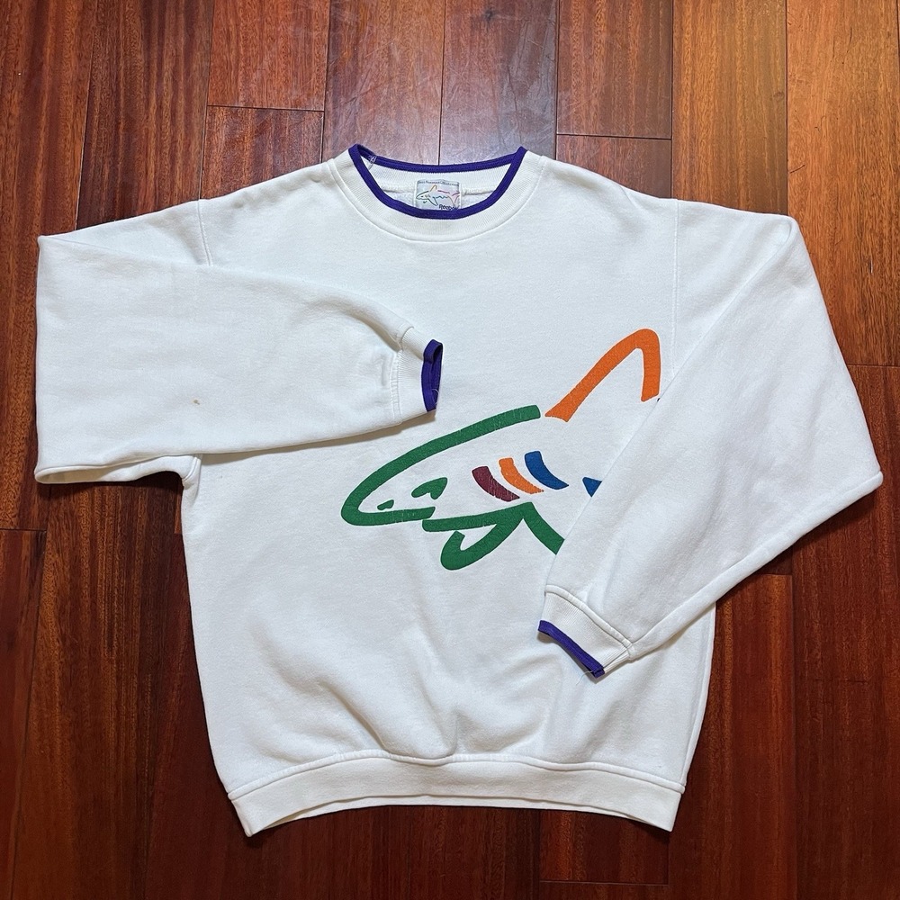 Vintage Greg Norman Reebok Mens Medium Pullover Sweater Long Sleeve 90s Y2K FLAW